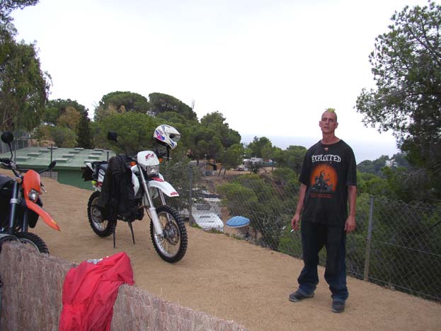 Campingplatz am Hang bei Lloret de Mar, Costa Brava