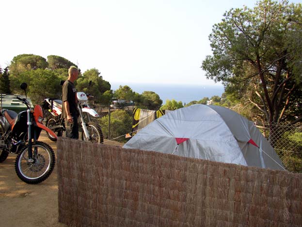 Am nchsten Morgen: Blick auf das Meer bei Lloret de Mar