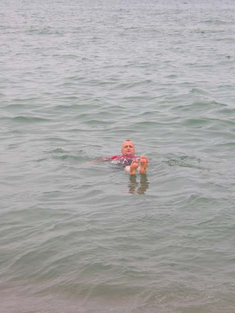 Baden im Mittelmeer bei Port Leucate, Sdfrankreich