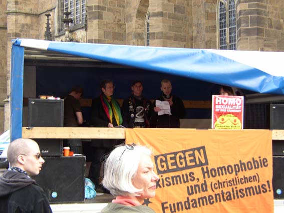 Keine religise Mission: Religion ist heilbar - Kundgebung am 3.05.2008 in Bremen