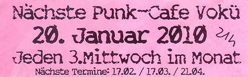 Punk_Vok_Jeden 3. Mittwoch im Monat