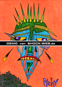 Demo: Original painting of Itchy