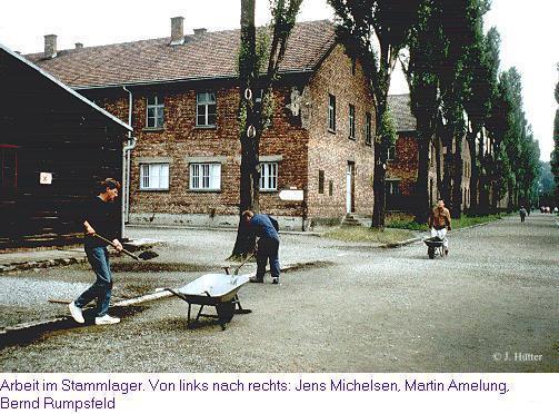 Jens Michelsen, Martin Amelung und Bernd Rumpsfeld: Arbeit im Stammlager