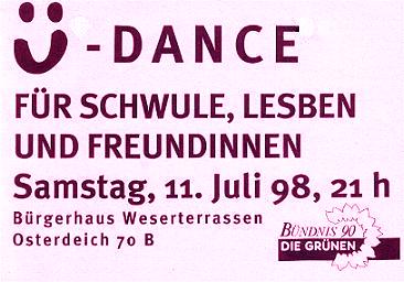 -Dance fr Schwule, Lesben und Freundinnen