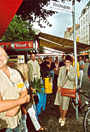 Ich stehe im Regen