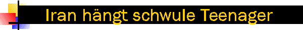 Banner: Iran hngt zwei schwule Teenager