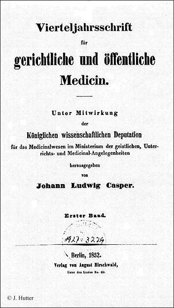 Vierteljahrsschrift  für gerichtliche Medicin