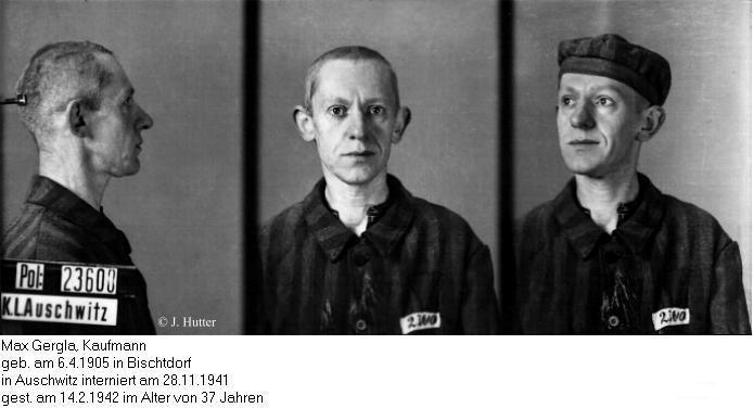 Pink Triangle Prisoner from Auschwitz Concentration Camp: Max Gergla