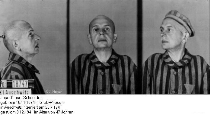 Pink Triangle Prisoner from Auschwitz Concentration Camp: Josef Klose