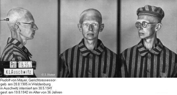 Pink Triangle Prisoner from Auschwitz Concentration Camp: Rudolf von Mayer