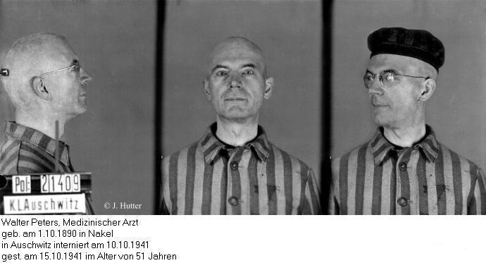 Pink Triangle Prisoner from Auschwitz Concentration Camp: Walter Peters