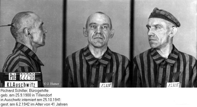 Pink Triangle Prisoner from Auschwitz Concentration Camp: Richard Schiller