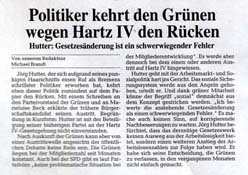 Unsoziale Arbeitsmarktpolitik: Grund zum Parteiaustritt bei den Gr�nen